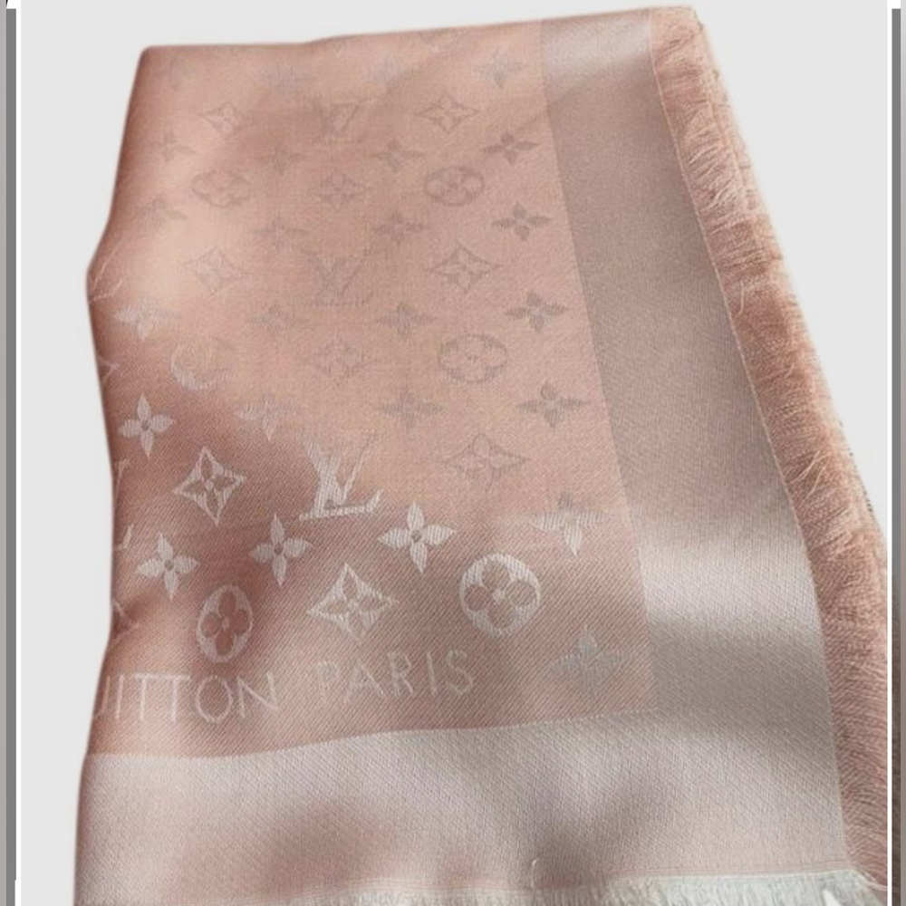 LV Monogram Silk Pashmina